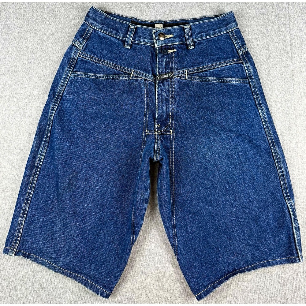 Marithe Francois Girbaud Mens 28 Denim Shorts Baggy Jorts Hip Hop Y2K Vintage